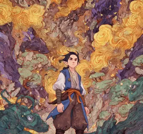暖光下翻阅纸质漫画的场景，体现极速漫画的阅读氛围